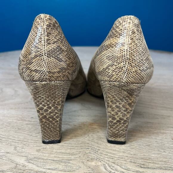 Vintage Stuart Weitzman Snakeskin Leather Pump Heels Women’s 10 (modern 9.5) - Picture 13 of 13
